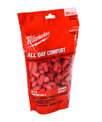 Milwaukee 48-73-3005 Red Disposable Earplugs with 32 dB Noise Reduction Rating - pack of 100