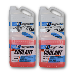 Engine Ice Hi-Performance SXS/ATV Coolant & Antifreeze (0.5 gal x2) + Coolant System Flush and Clean (0.5 gal x2) Combo Kit (4-Pack) for ATVs & UTVs