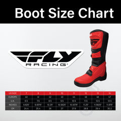 Fly Racing Maverik LT Boots, 2026 Model, (Adult - Size 10) CE Certified Motocross & Off-Road Motorcycle Boots, Adjustable Quick-Lock Buckles, Articulated Ankle Support, Rubber Heat Shield (Red/Black)