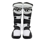 Fly Racing Maverik LT Boots, 2026 Model, for Adults, Size 12 - Lightweight Off-Road Riding Boots with 3D Molded Shift Panels, Articulated Ankle Support, and Durable Rubber Heat Shield (White/Black)