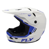 Fly Racing Kinetic Verdict Helmet – DOT/ECE 22.06 Approved – Lightweight MX Helmet with TFV Ventilation, Removable Liner & Helmet Bag X-Large (White/Blue/Grey)