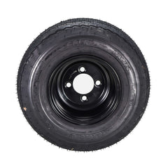 Kenda Hole-N-1 K389 18x8.5-8 Golf Cart Tire with 4-Ply Rating & Pre-Assembled Semi-Gloss Black Wheel with Keychain Hole in one 18/8.5/8 - Single