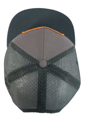 Sendero Provisions Co. Wind River Range Adjustable Meshback Snapback Rope Hat with Woven Patch & Braided Rope (Gray) - One Size