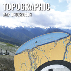 Sendero Provisions Co. Olympic National Park Adjustable Snapback Rope Hat with Woven Patch & Topographic Map Undervisor (Blue Stone/Stone) - One Size