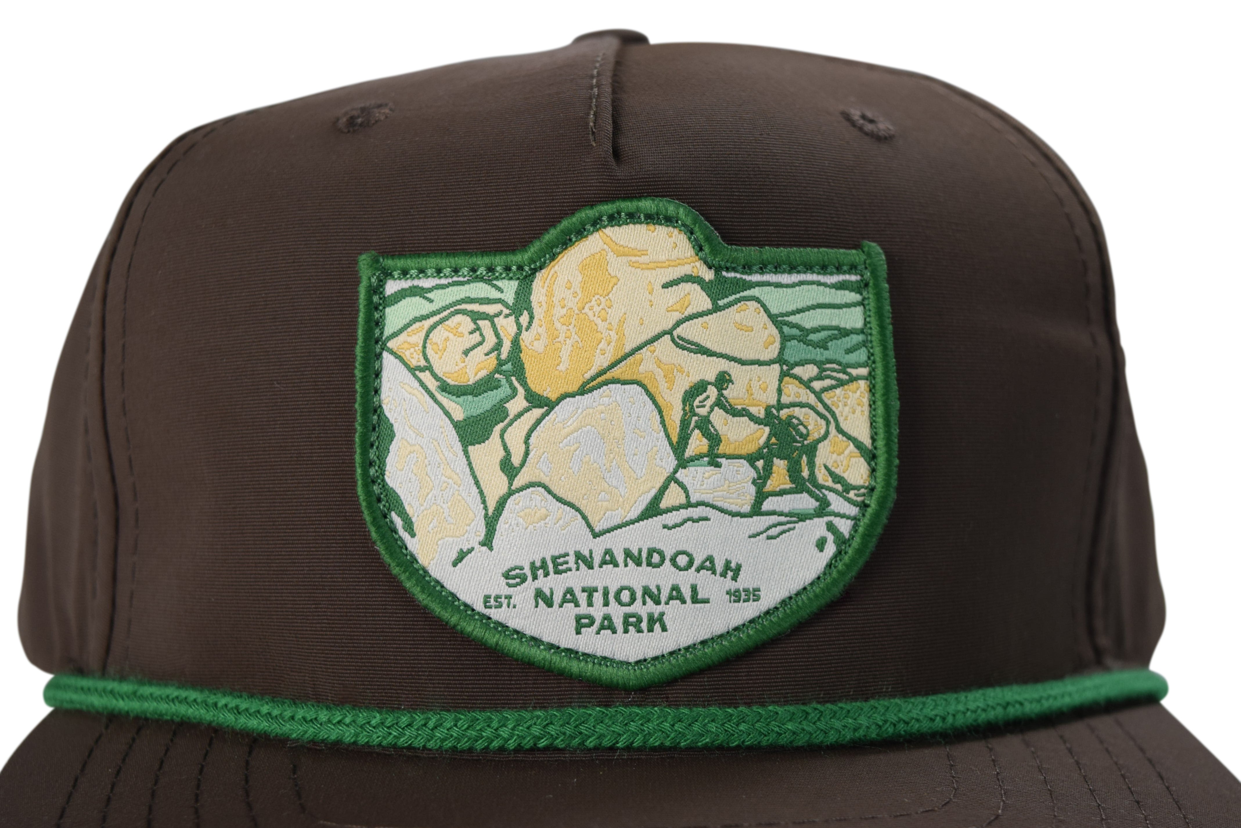 Sendero Provisions Co. Shenandoah National Park Snapback Hat (Dark Brown)