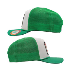 Sendero Provisions Co. Cowboy Pro Shop Adjustable Snapback Hat with Embroidered Patch (White/Green) - One Size