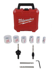 Milwaukee 49-22-4095 10-Piece Electricians Ice Hardened Hole Saw Kit