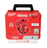 Milwaukee 49-56-9285 Big Hawg Carbide Teeth 8 pc Plumber's Hole Saw Kit