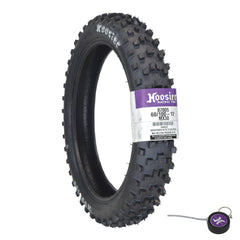 Hoosier Racing Tire 60/100-12 MX30 Sr Dirt Bike Front Tube Type Tire with Hoosier Keychain