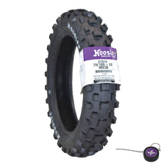 Hoosier Racing Tire 70/100-10 IMX30 Dirt Bike Rear Tube Type Tire with Hoosier Keychain