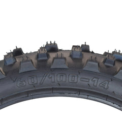 Hoosier Racing Tire Set: 60/100-14 MX30 & 90/100-14 IMX30 Tube Tires & Keychain