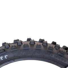 Hoosier Racing Tire Set: 70/100-17 MX30 & 90/100-14 IMX30 Tube Tires & Keychain