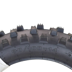 Hoosier Racing Tire 90/100-14 IMX30 85cc Dirt Bike Rear Tube Type Tire with Hoosier Keychain