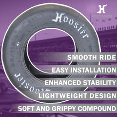 Hoosier 5.5/11.0-6 Slick Tire (12550EB1) for Electric One Wheel Hoverboards, Skateboards, & Unicycles; Fits Onewheel + XR, Onewheel +, Original Onewheel, & S Series Models (11.0x5.5-6)