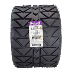 Hoosier Flat Track & TT (Tourist Trophy) Tire 18.0X11.0-10 - 16110T10 for ATV Tire & Off-Road Racing with Hoosier Keychain (2 Pk)