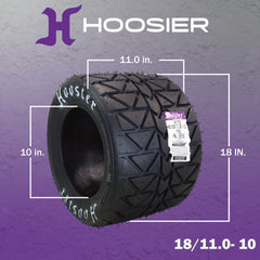 Hoosier Flat Track & TT Tire 18.0X11.0-10 TT T20 - 16110T20 for ATV Tire & Off-Road