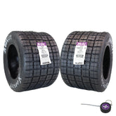 Hoosier Flat Track & TT (Tourist Trophy) Tire 18.0X10.0-10 CB - 16300RD30 for ATV Tire & Off-Road Racing with Hoosier Keychain (2 Pk)