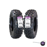 Hoosier ATV MX Front Tires 20.5X6.0-10 16600MX150 for Motocross Off-Road Racing with Hoosier Keychain (2-Pack)