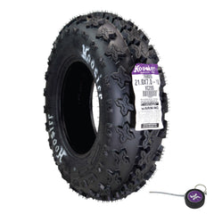 Hoosier Front ATV Tire 21.0X7.0-10 XC200 for Off-Road Racing with Hoosier Keychain