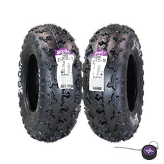 Hoosier Front ATV Tires 21.0X7.0-10 XC200 for Off-Road Racing with Hoosier Keychain (2-Pack)