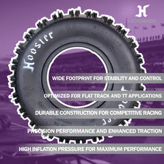 Hoosier ATV Mud Rear Tire 20.0X11.0-9 XC175 for Off-Road Racing with Hoosier Keychain