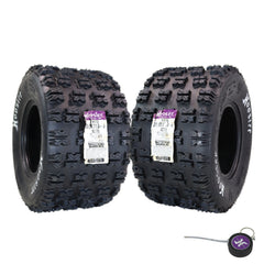 Hoosier ATV Mud Rear Tires 20.0X11.0-9 XC175 for Off-Road Racing with Hoosier Keychain (2-Pack)