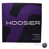 Hoosier Foam Seat Cushion - Purple and Black with Hoosier Brand Logo 14"x14"x2" - 24016000 with Hoosier Keychain Included