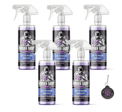 Hoosier Daddy 16oz Car Exterior Cleaner Concentrate - Removes Dirt, Bugs, & Road Grime - Safe for Paint, Glass, & Chrome - Dilutes for Multiple Uses(5-Pack)