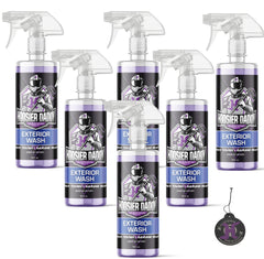 Hoosier Daddy 16oz Car Exterior Cleaner Concentrate - Removes Dirt, Bugs, & Road Grime - Safe for Paint, Glass, & Chrome - Dilutes for Multiple Uses(6-Pack)