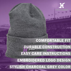 Hoosier Upshift Charcoal Gray Beanie Stocking Cap Hat w/ Hoosier Brand Logo with Hoosier Keychain