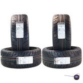 Conti by Hoosier Racing Tires 225/40R17 90W XL CONTACT FORCE and 245/40R17 95W XL CONTACT FORCE - Ultra-High Track Performance Tires with Hoosier Keychain (4 Pack)