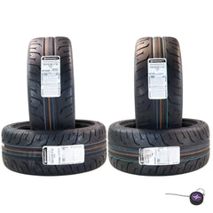 Conti by Hoosier Racing Tires 225/40R17 90W XL CONTACT FORCE and 245/40R17 95W XL CONTACT FORCE - Ultra-High Track Performance Tires with Hoosier Keychain (4 Pack)