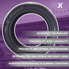 Conti by Hoosier Racing Tire 245/40R18 97W XL CONTACT FORCE - Ultra-High Track Performance Tire with Hoosier Keychain (2 Pack)