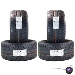 Conti by Hoosier Racing Tire 275/35R18 99W XL CONTACT FORCE - Ultra-High Track Performance Tire with Hoosier Keychain (4 Pack)