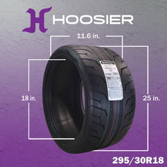 Conti by Hoosier Racing Tire 295/30R18 98W XL CONTACT FORCE - Ultra-High Track Performance Tire with Hoosier Keychain