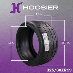 Hoosier TrackAttack Pro Racing Tire 325/30ZR19 105Y XL - High Performance Car Tire Engineered for Track and Street Racing with Hoosier Keychain Made in the USA (2 Pack)