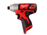 Milwaukee 2462-20 M12 12-Volt Li-ion 1/4" Cordless Hex Impact Driver (Tool Only)