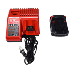 Milwaukee 2850-21P M18 Lithium Ion Brushless Cordless 1/4" Hex Impact Kit