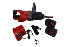 Milwaukee 2869-22HD M18 FUEL 18V Lithium-Ion Brushless Cordless 1 in. Impact Wrench Extended Reach D-Handle Kit w/Two 12.0 Ah Batteries