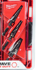Milwaukee 48-89-9254 SHOCKWAVE High Speed Steel Impact Duty Step Bit 3 pc Set