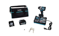 Makita GWT08D 40V max XGT Brushless Cordless 4‑Speed Mid‑Torque 1/2" Sq. Drive Impact Wrench Kit w/ Detent Anvil (2.5Ah)