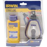 IRWIN Tools Strait-Line 1932887 Speedline Pro Chalk Reel, High-Visibility Blue, 100-Foot Capacity, Durable Chalk Line Tool with Ergonomic Grip, Anti-Jam Mechanism for Precision Marking