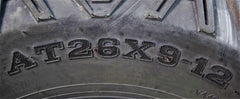 MASSFX KV26912 ATV KT Single Tire 26x9-12 Front 6Ply 26inch