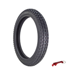 Kenda Small Block K262 2.75-17 Tube-Type (TT) Tire for Small Street and Trail Bikes, Dirt Bikes, and Scooters - Durable Off-Road and On-Road Performance with Keychain 2.75x17