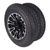 Kenda 20x10-10 6 Ply Golf Cart Tires & Black Wheels Kit A238 10x7 4/101.6