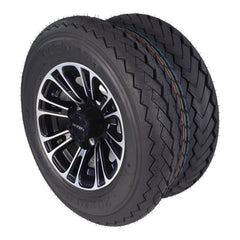 Kenda 20x10-10 6 Ply Golf Cart Tires & Black Wheels Kit A238 10x7 4/101.6