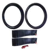 Kenda Nevegal 2 EMC K1211E 27.5x2.60 and 27.5x2.40 Mountain Bike Tires E-Bike Ready (ECE-R75) for Enduro/Trail + Airolution 27.5x2.40-2.80 Tubes + Keychain (2 Pack)