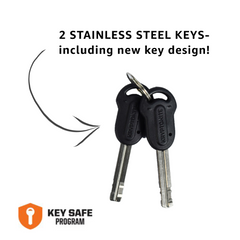 Kryptonite 001706 Keeper Integrated Chain Lock 47inch 120cm x7mm Flexible