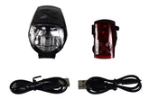 Kryptonite Pulsar F-65 Lumen Front with R-14 Lumen Rear Bicycle Light Combo