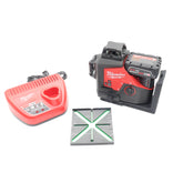 Milwaukee 3632-21 M12 Green 360 Degree 3-Plane Laser Kit